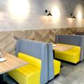 Kailash Parbat Restaurant - Syed Alwi Road | Product Seen: [Chaos 3–Seater Sofa – Highback & Customised Laminated Tabletop With ABS Edging + Pyram Table base]